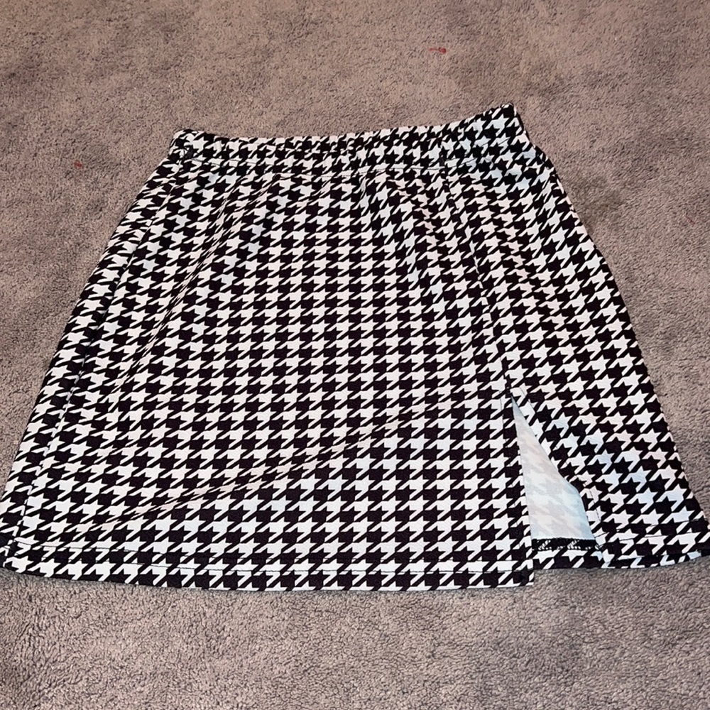 White and Black Skirt